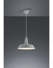 Sospensione Pagoda Will 1xE27 Effetto Cemento Ø36 cm Trio Lighting