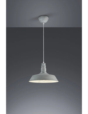 Sospensione Pagoda Will 1xE27 Effetto Cemento Ø36 cm Trio Lighting