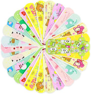 Pleister per bambini 100x - Idrorepellente - Latex libero - Ipoadesivo - Strisce di plasters colorate - Prodotto clinico - Respirabile - Plasters