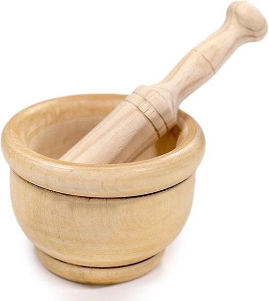 Vijzella con martelletto - vijzella e mazzetta in legno - Ø 14 cm