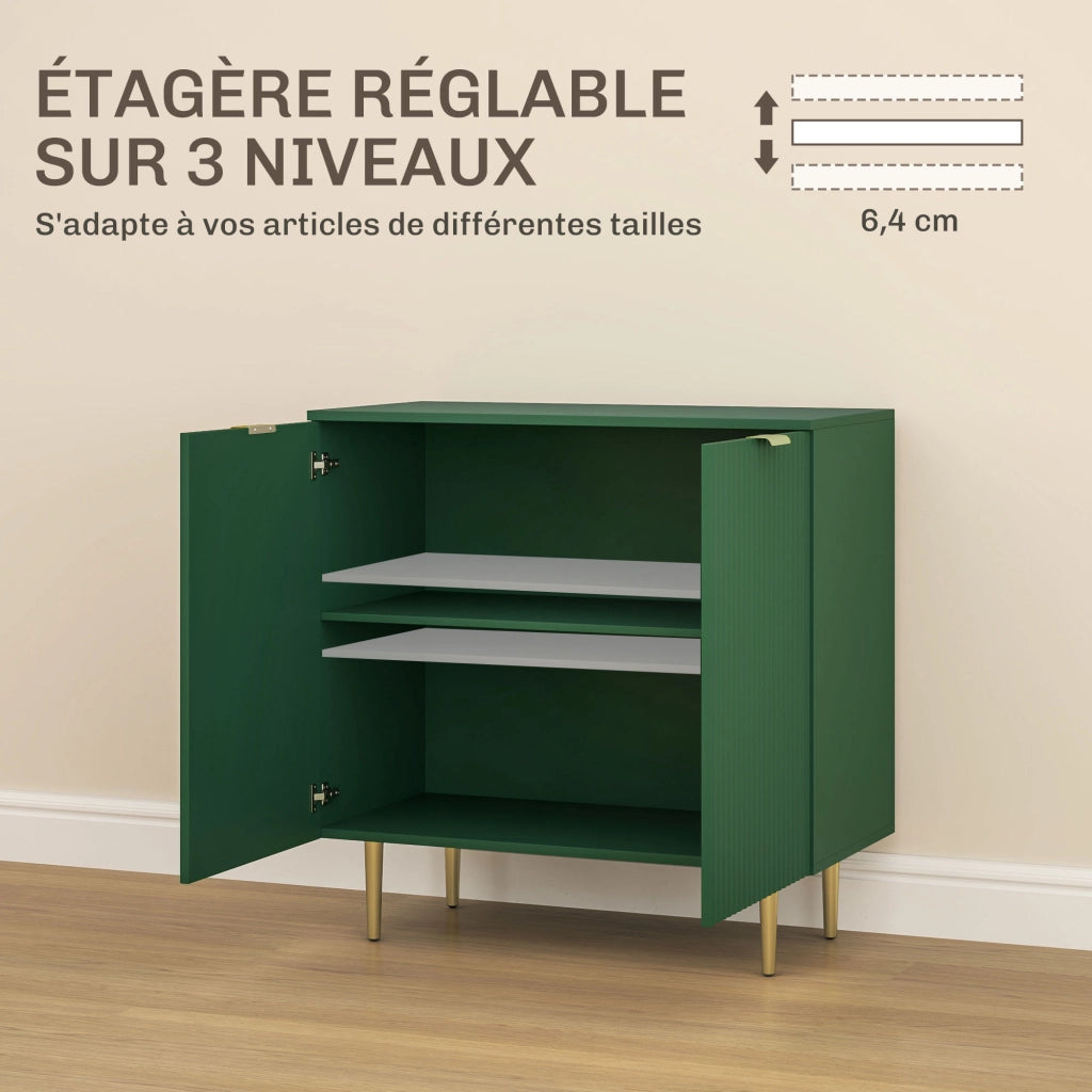Buffet Cucina ¨C zephmum ¨C Verde Oliva Legno 80x40x80