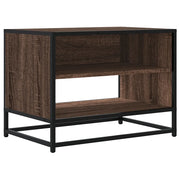 Mobile porta TV industriale con ampio vano contenitore 61 x 40 x 46 cm legno composito marrone 02_0049619