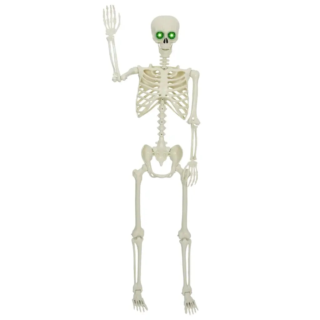 Scheletro di Halloween Bianco 155 x 38.5 cm Plastica