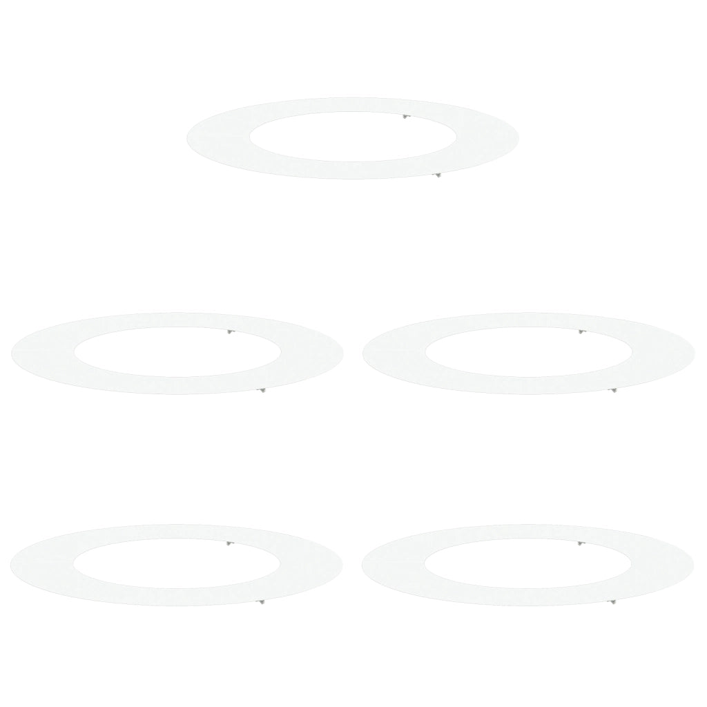 Set di Vasi in Plastica Bianco Plastica Grande Vasi