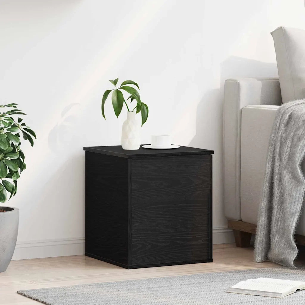Scatola di Stoccaggio Rovere Nero 40 x 42 x 46 cm 868668