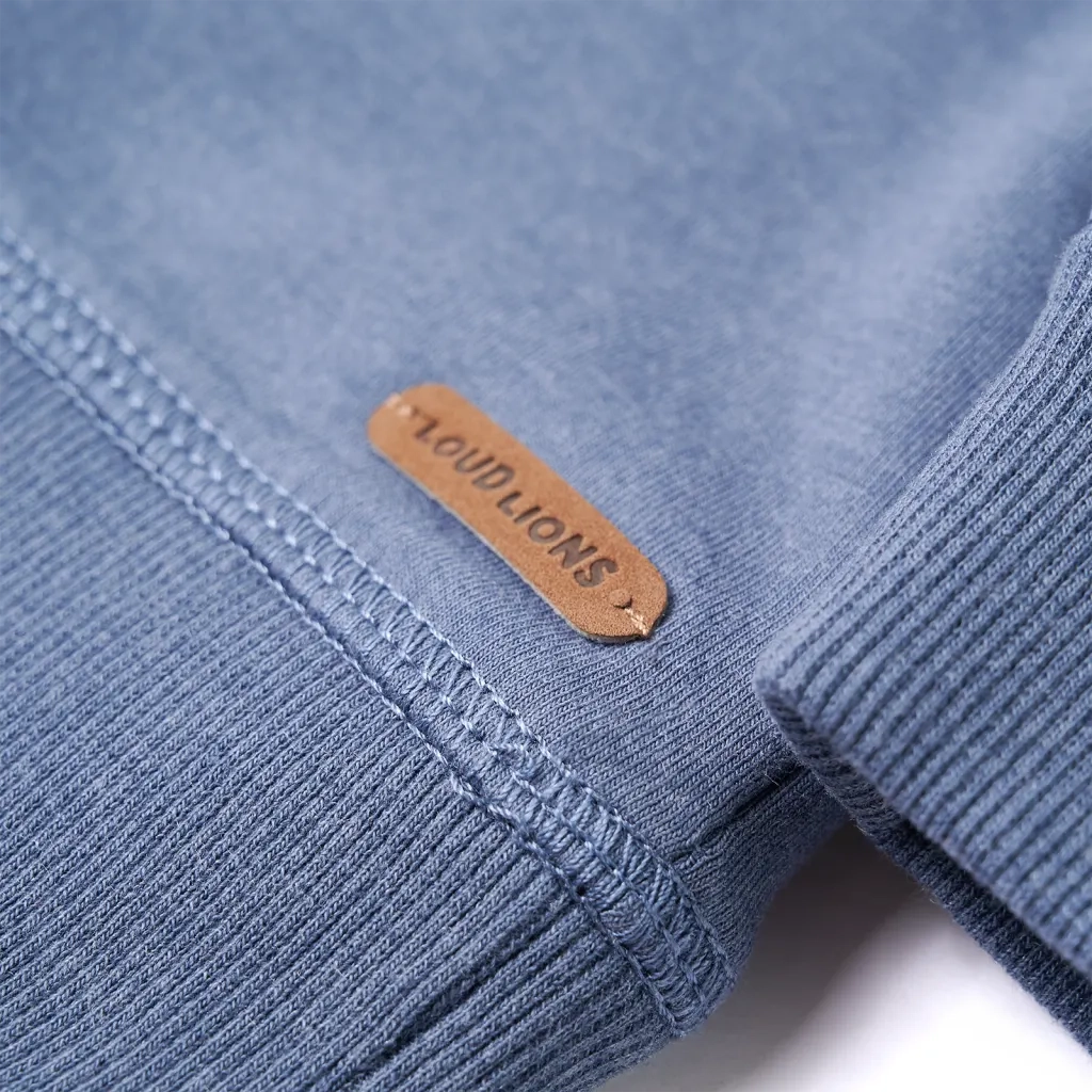 Felpa con Cappuccio per Bambini Blu MÃ©lange 116