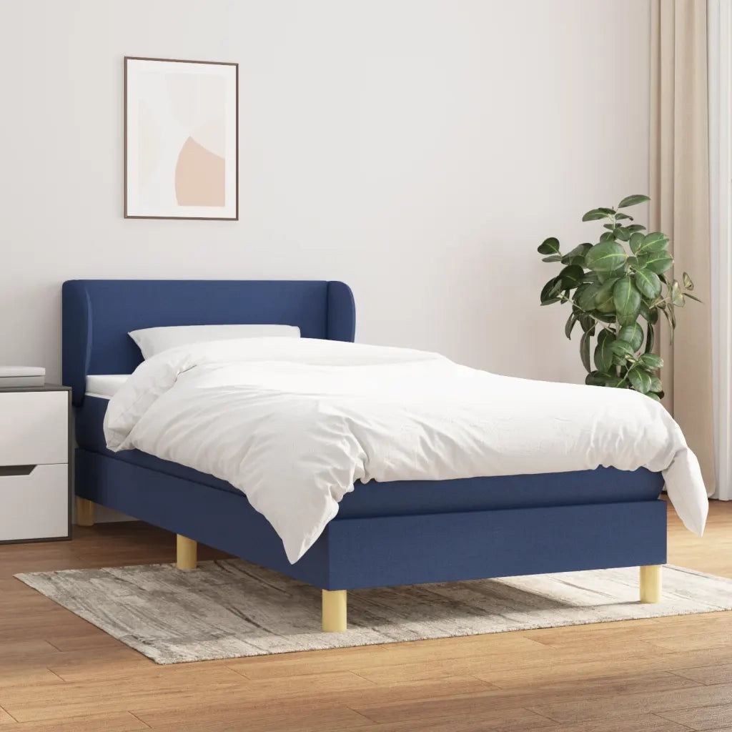 Giroletto a Molle con Materasso Blu 80x200 cm inTessuto 3126603