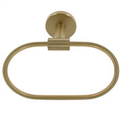 Trade Shop - Porta Asciugamani Ad Anello In Acciaio Oro Accessorio Da Bagno Portasciugamano 87932 -