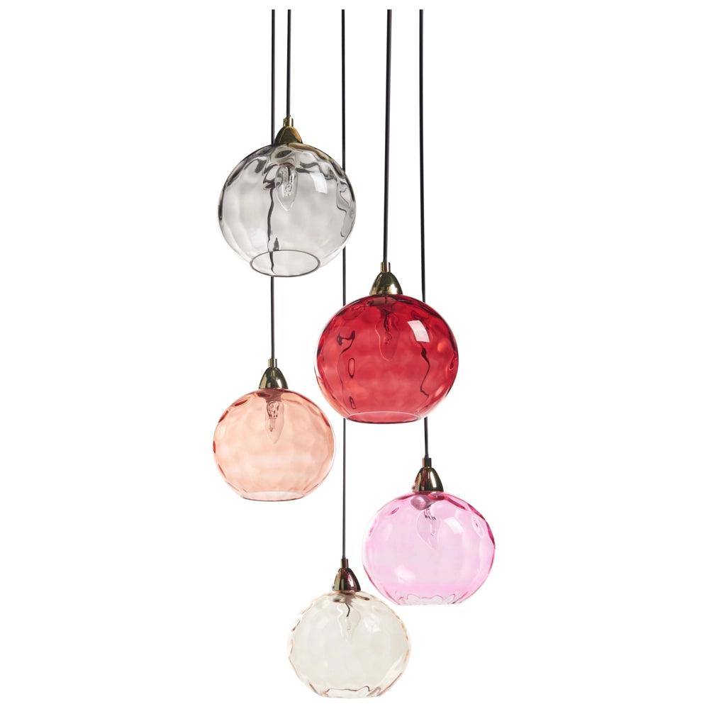Lampada a sospensione in metallo rosso ferro vetro a sospensione Luce moderna Glam Illuminazione Soggiorno Sala da pranzo Camera da letto