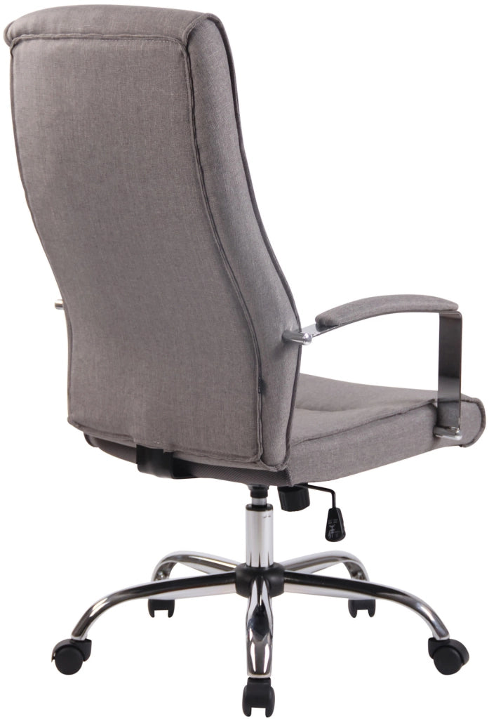 Sedia ufficio Portland in similpelle o stoffa grigio,Tessuto