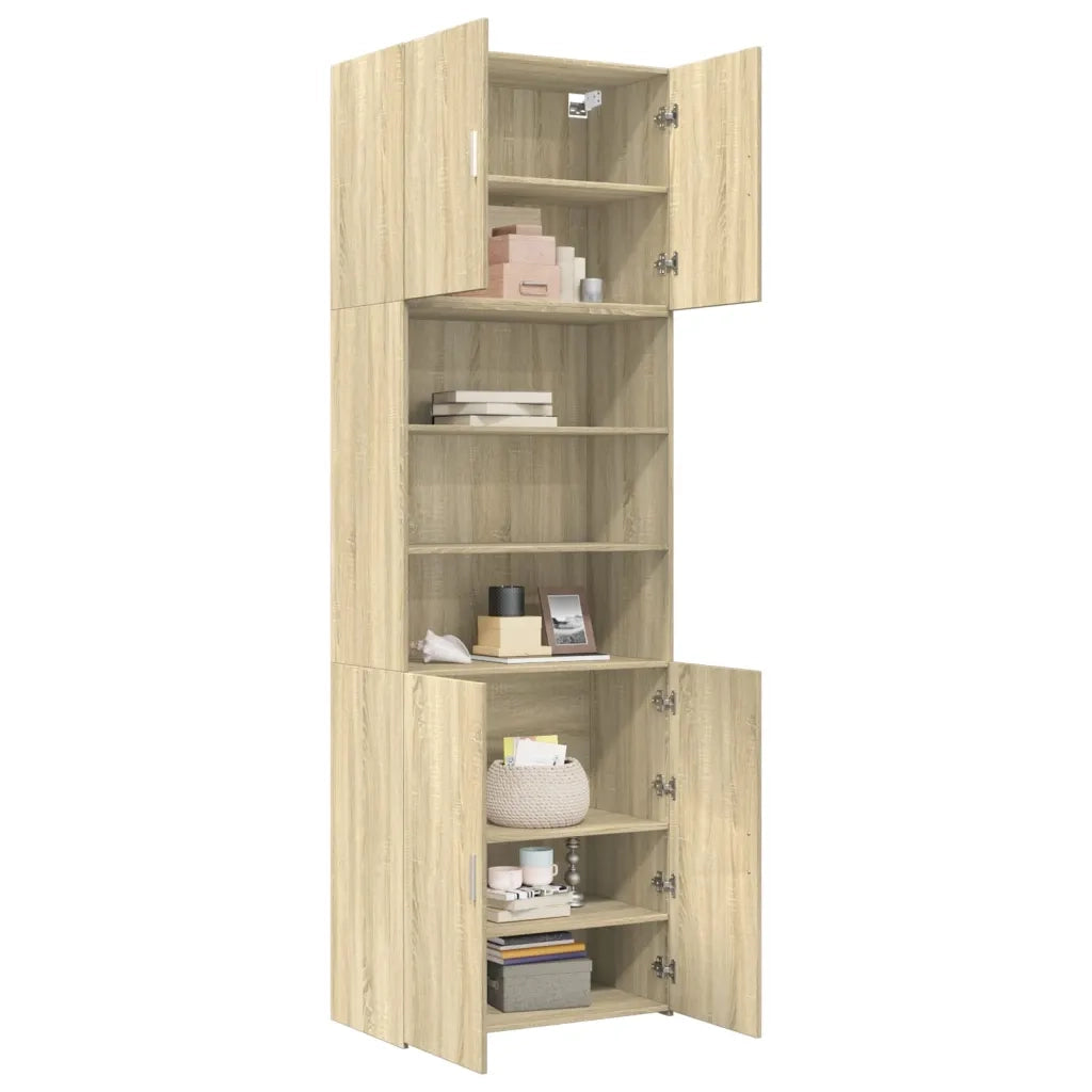 vidaXL Credenza Rovere Sonoma 80x42,5x249 cm in Legno Multistrato