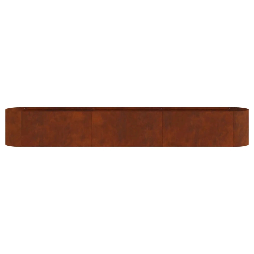 Letto rialzato da giardino Acciaio Corten 280 x 40 x 40 cm 8011704