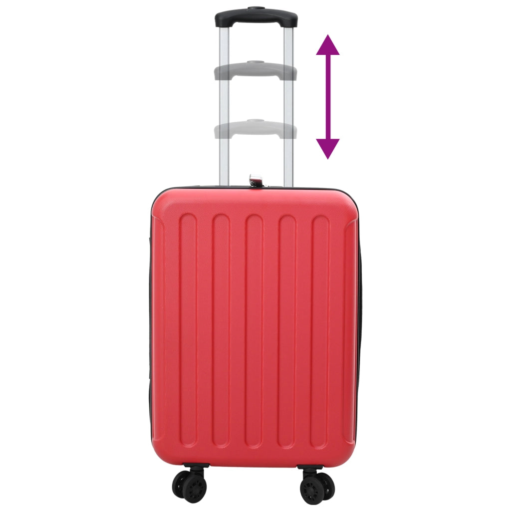Valigia Pieghevole Rigida 20" Rossa 34x23x55.5 cm ABS