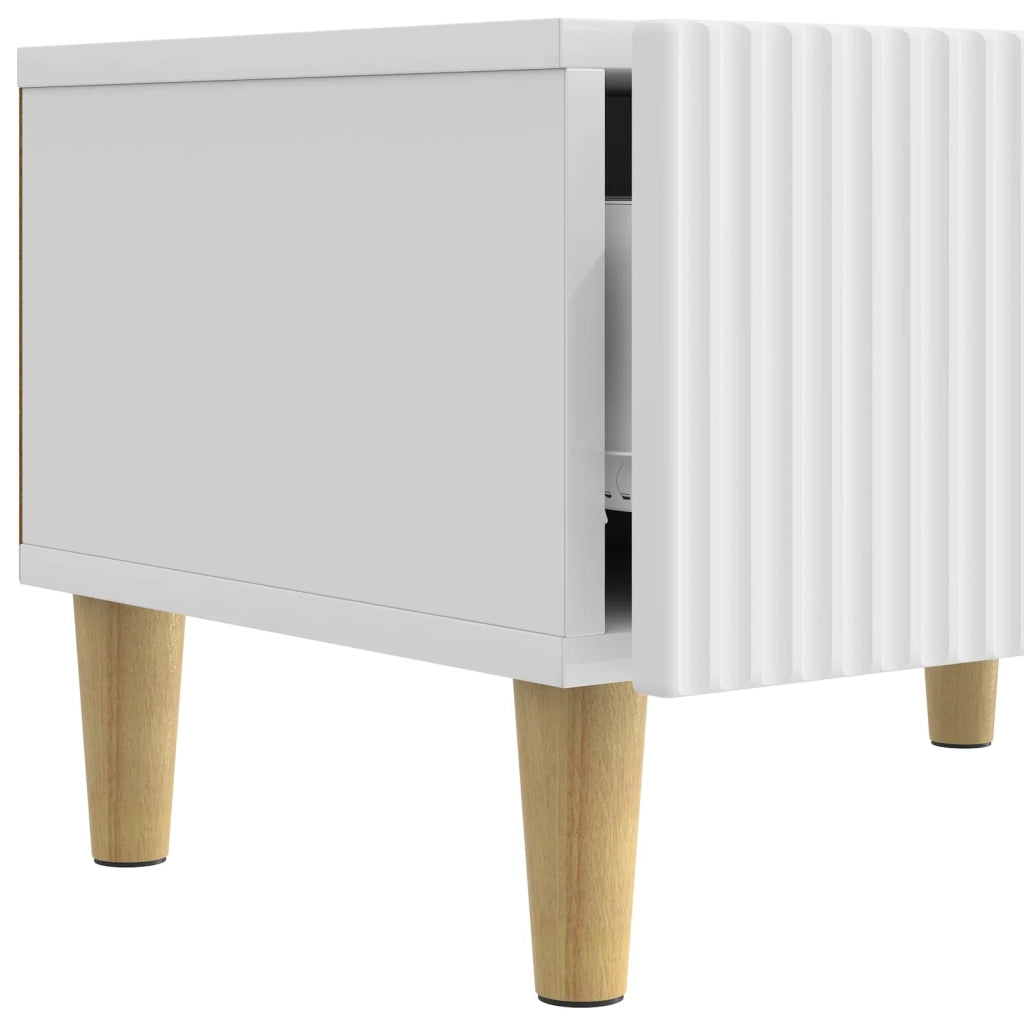 Mobile TV Bianco Lucido 147 x 34,5 x 30 cm Legno ingegnerizzato 894709