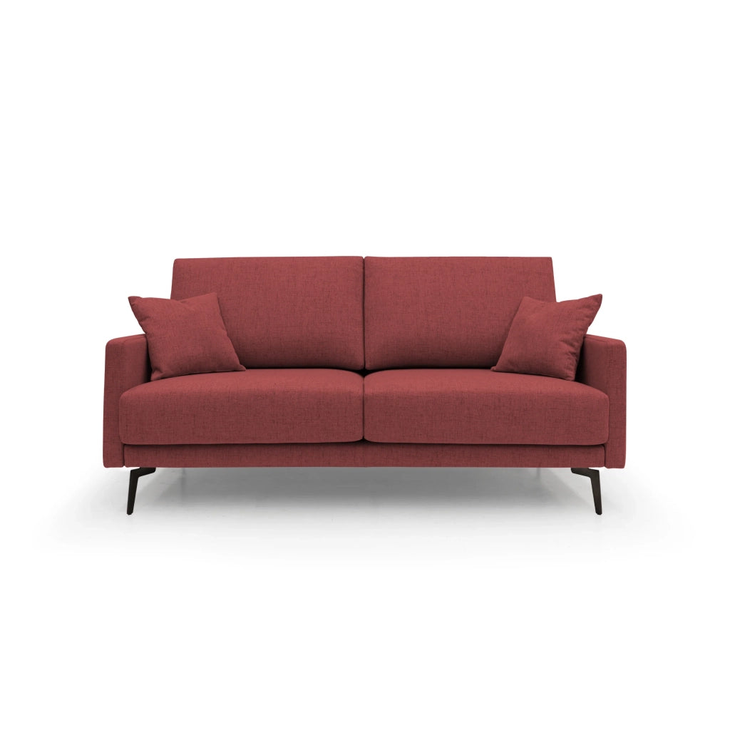 Saturno Divano moderno in tessuto morbido impermeabile T03 140 cm rosso