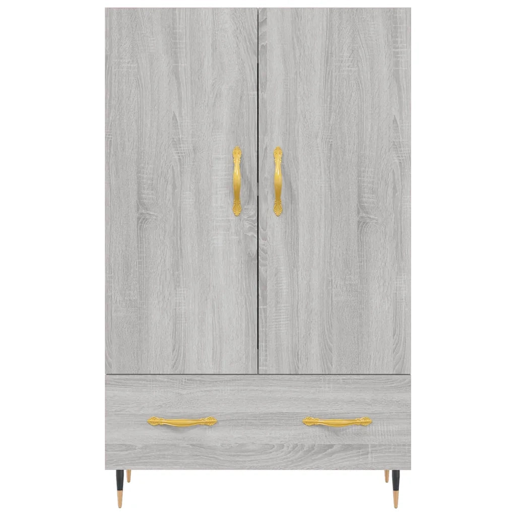 Credenza Grigio Sonoma 69,5x31x115 cm in Legno Multistrato 828218
