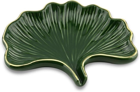 Detersivo a forma di foglia di Ginkgo in ceramica per la doccia - Verde