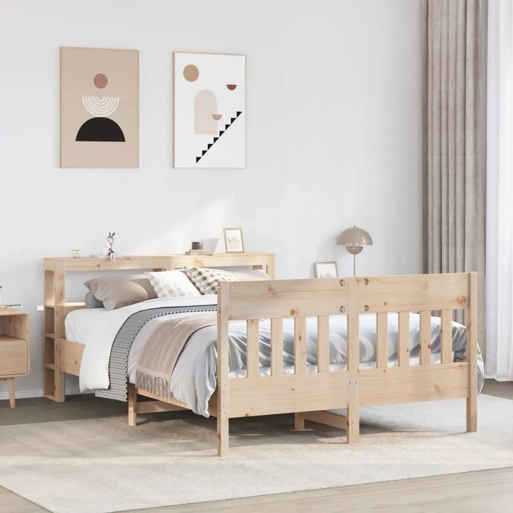 Letto senza Materasso 120x200 cm in Legno Massello di Pino 3306267