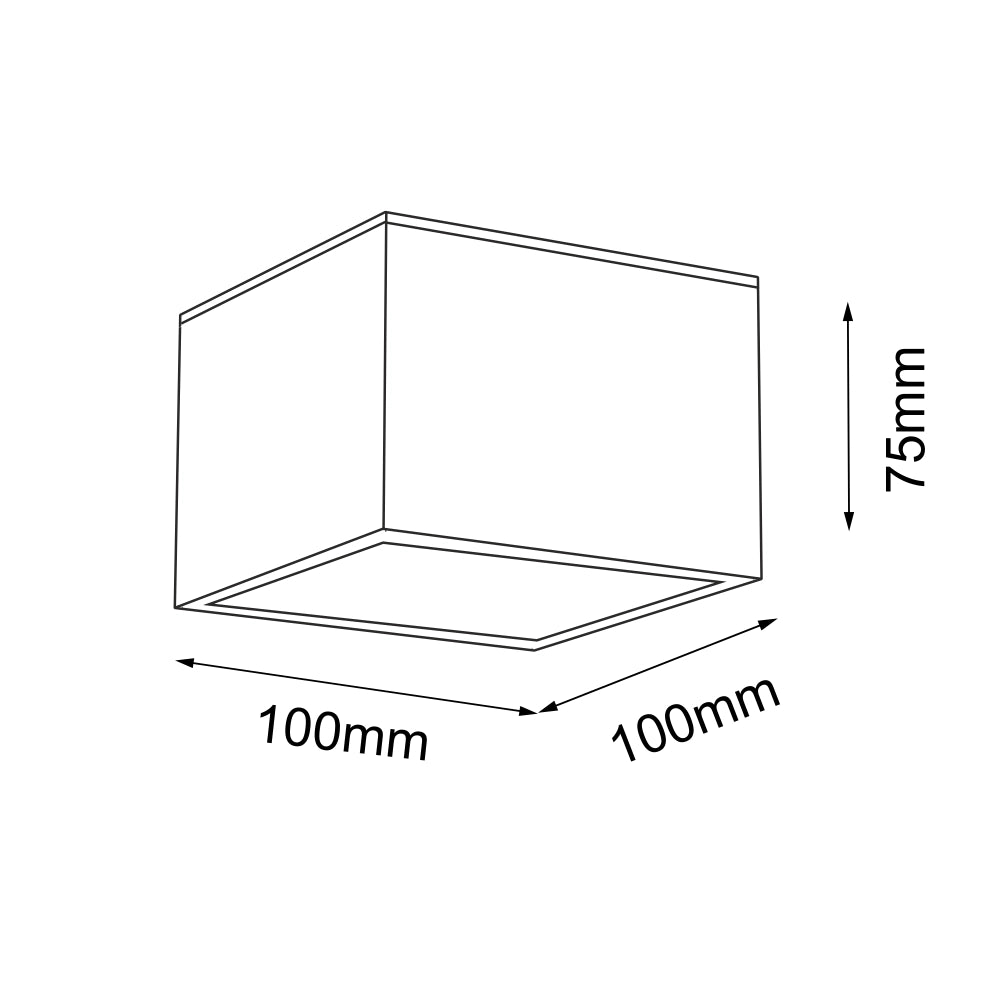 Spot bagno quadrato bianco IP44 GX53 9W Shilo 7721