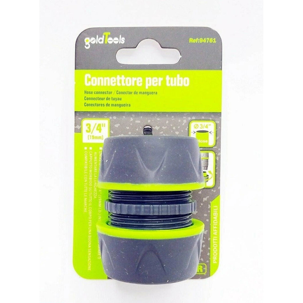 Trade Shop - Connettore Giunzione Tubi Da 3/4" Innesto Riparatore Con Inserti In Gomma 94761 -