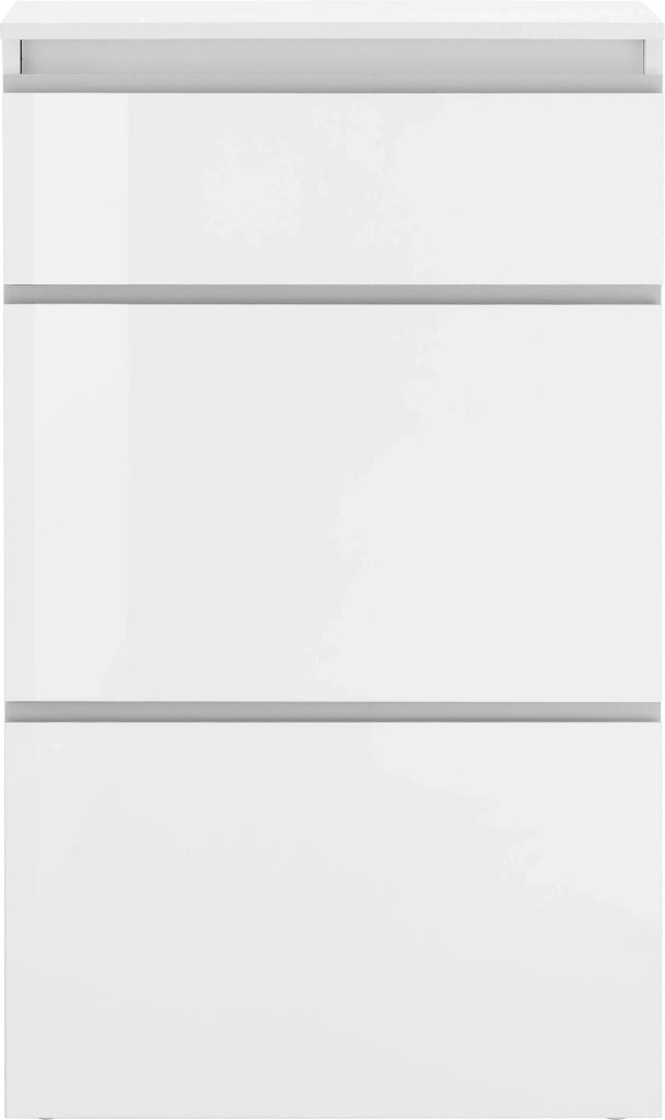 Scarpiera 3 ante L 60 x H 120 x P 26.5 cm 12 paia, bianco