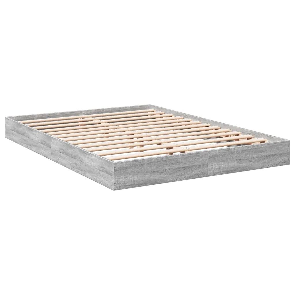 Giroletto-Struttura Letto Grigio Sonoma 140x200 cm in Legno Multistrato 247362