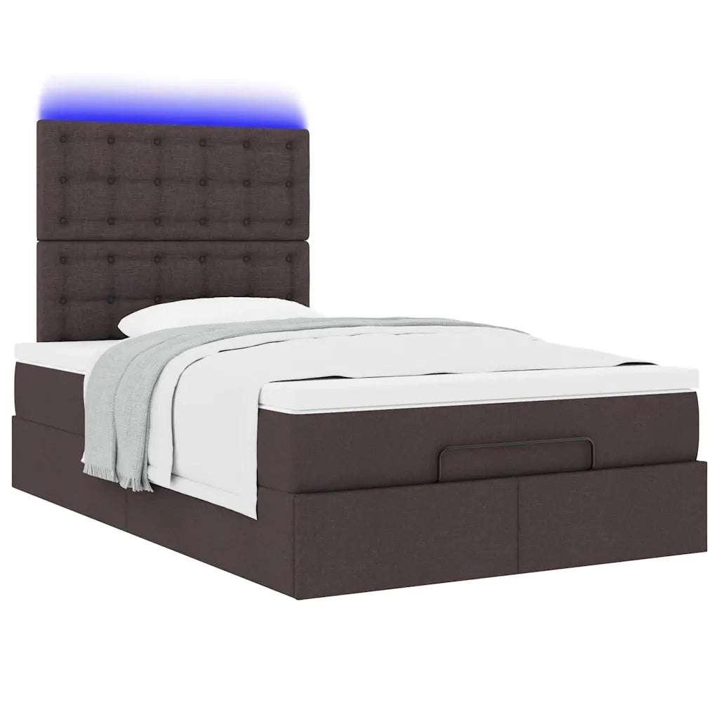 Struttura Letto Pouf con Materasso 120x200 cm in Tessuto 3314165