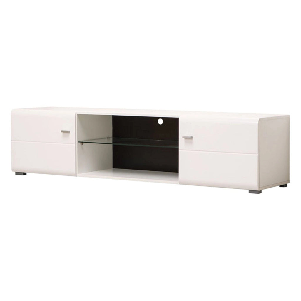 Furci, Mobile Porta tv un Ripiano, 170x41.5x41.5h cm Bianco