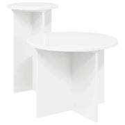 Set tavolini 2 pcs Bianco Legno ingegnerizzato 8001028