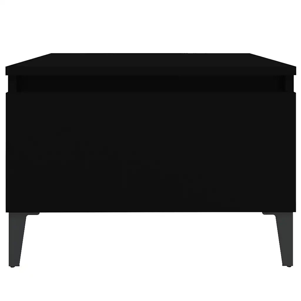 Tavolino | Tavolo laterale Nero 50x46x35 cm in Legno Multistrato