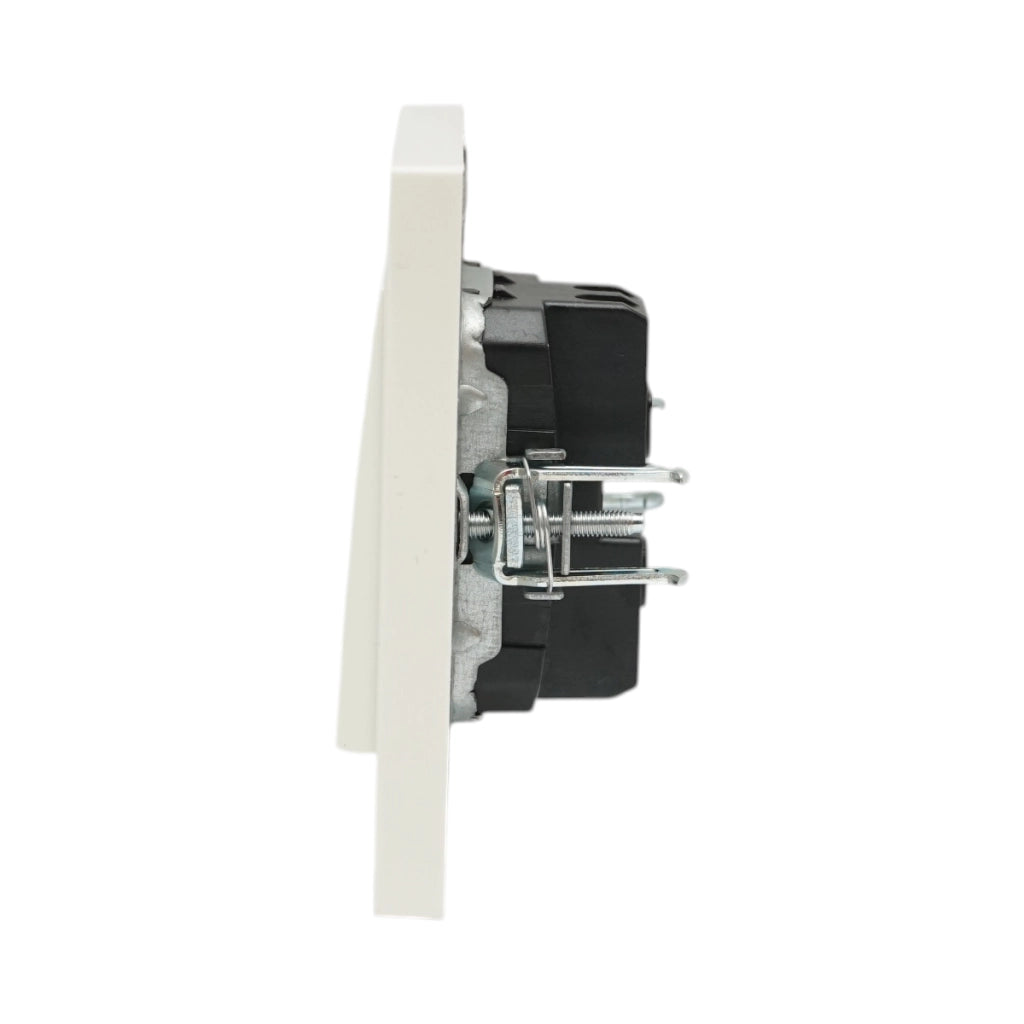 Interruttore da incasso per scale bianco 220V, 10AX, ABS 80x80mm