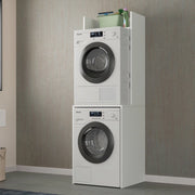 Tricyrtis, Armadio Multiuso Grande 3 Ripiani Made in Italy, 58.00x195.00h cm Bianco
