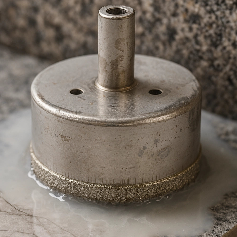 Foretto diamantato ad umido trapano avvitatore attacco a stelo diametro 10mm *** misura 10 mm, confezione 1