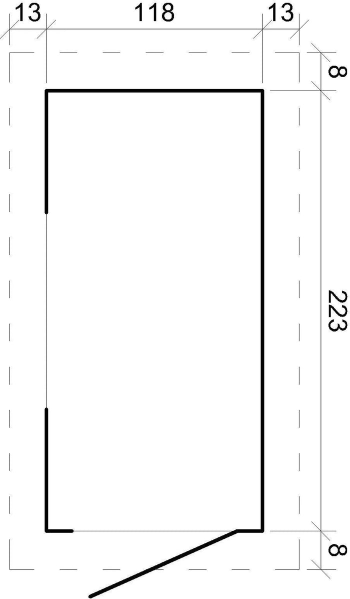 Casetta da Giardino in Legno  CON PAVIMENTO TRATTATO - 2.36m2 - TIMBELA M306+M306G