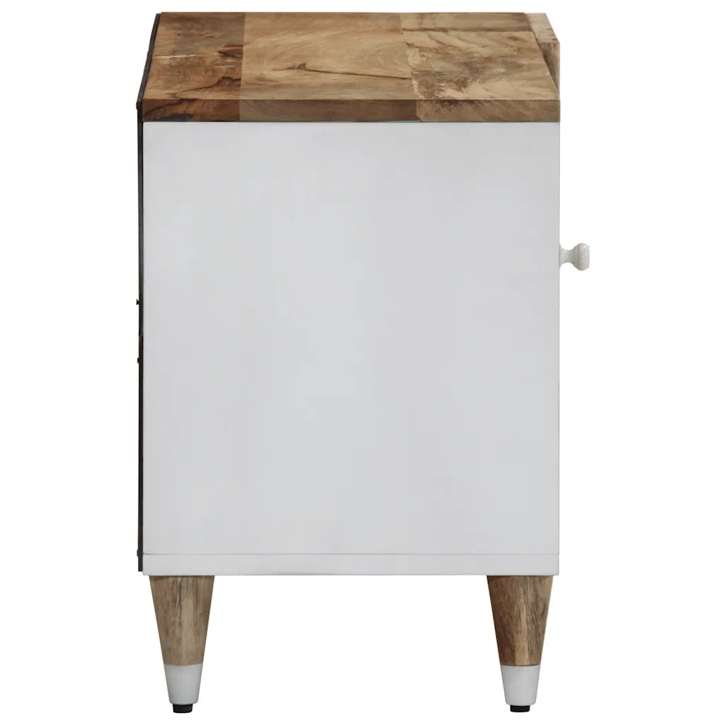 Mobile Porta TV 80x31,5x46 cm in Legno Massello di Mango