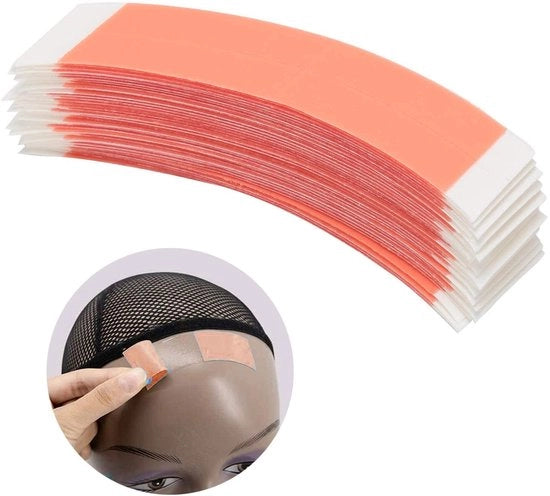 Tape doppio lato Extra resistente - Impermeabile - Aderen fino a 28 giorni - Adatto per parrucche - 36 pezzi - Materiale adesivo di alta qualità - Nastro per parrucche