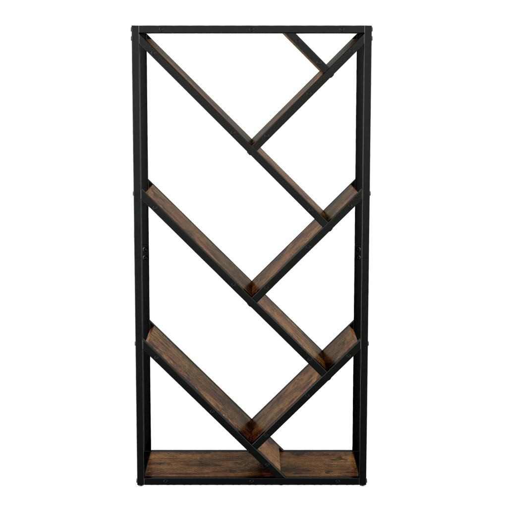 Scaffale ad albero 80×35×160 cm in MDF e acciaio