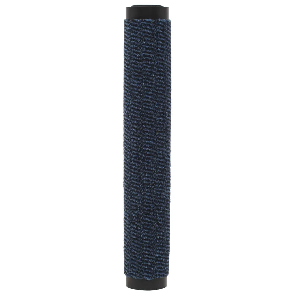 Tappeti Antipolvere 2 pz Rettangolari Trapuntati 90x150cm Blu 3051616