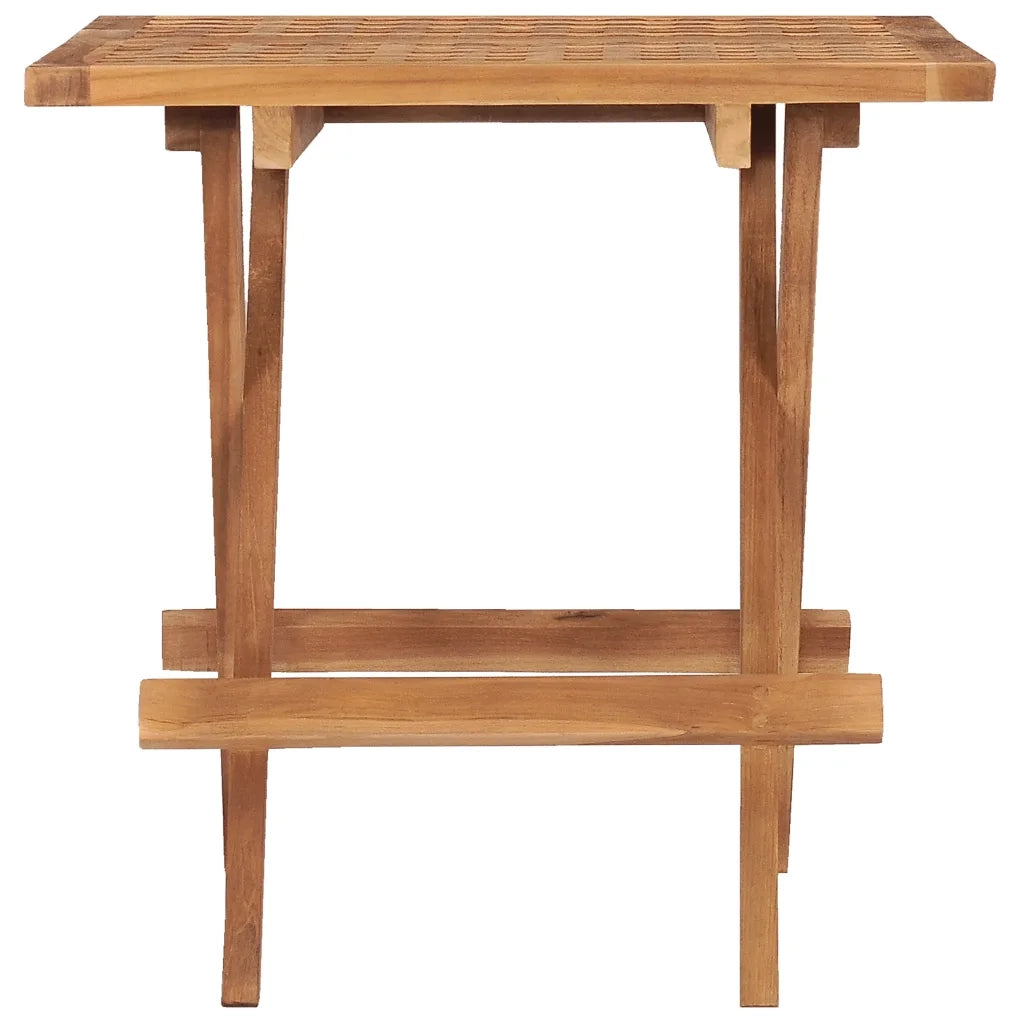 Tavolo da Giardino Pieghevole 50x50x50 cm in Massello di Teak 315454