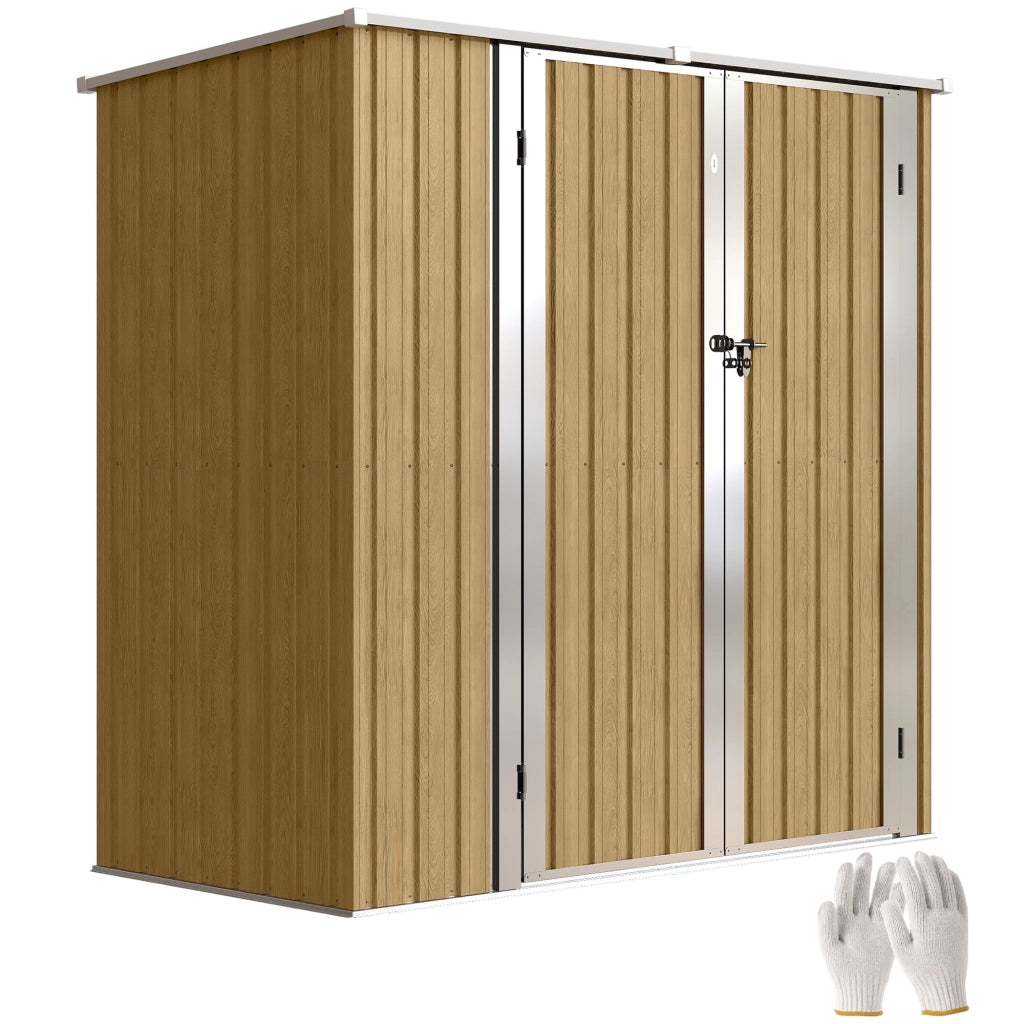 Casetta da Giardino ¨C Zephmum ¨C Marrone 163x89x163 cm