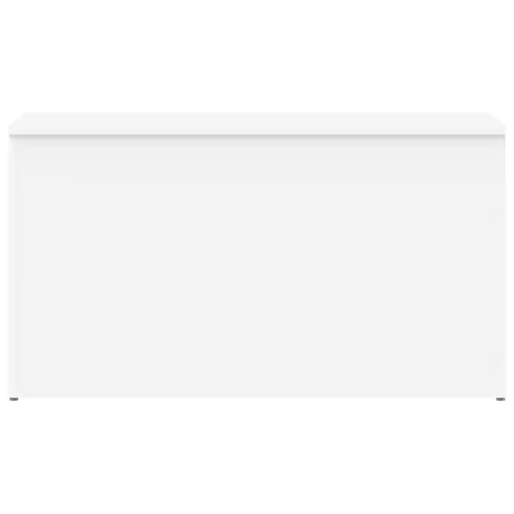 Cassapanca Bianca 84x42x46 cm in Legno Ingegnerizzato 803056