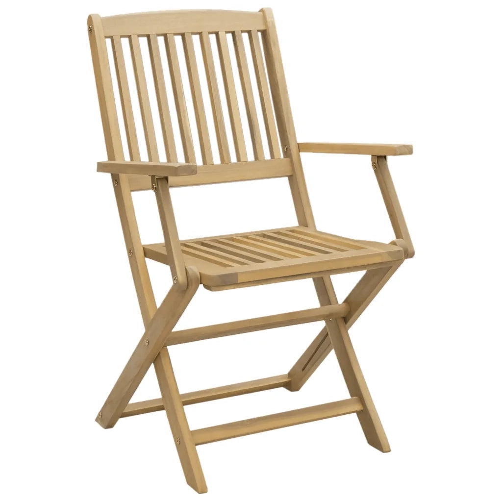 Set da Pranzo per Giardino 5 pz in Legno Massello di Acacia 3214234