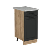 Vicco Mobiletto base per cucina Antracite casa di campagna 40 cm PL Marmo