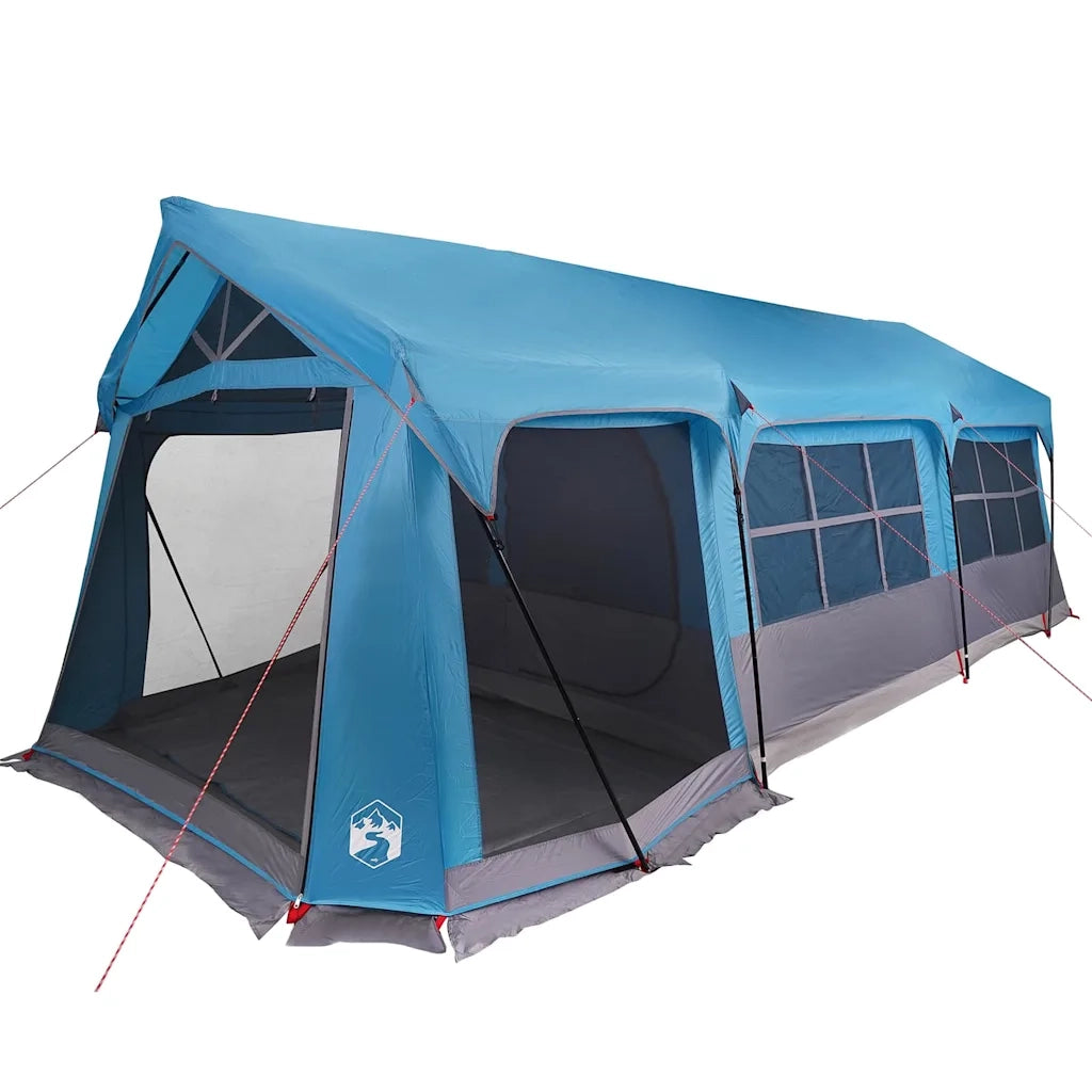 Tenda Familiare-Tenda da campeggio Blu e Grigio 620 x 322 x 240 cm Poliestere