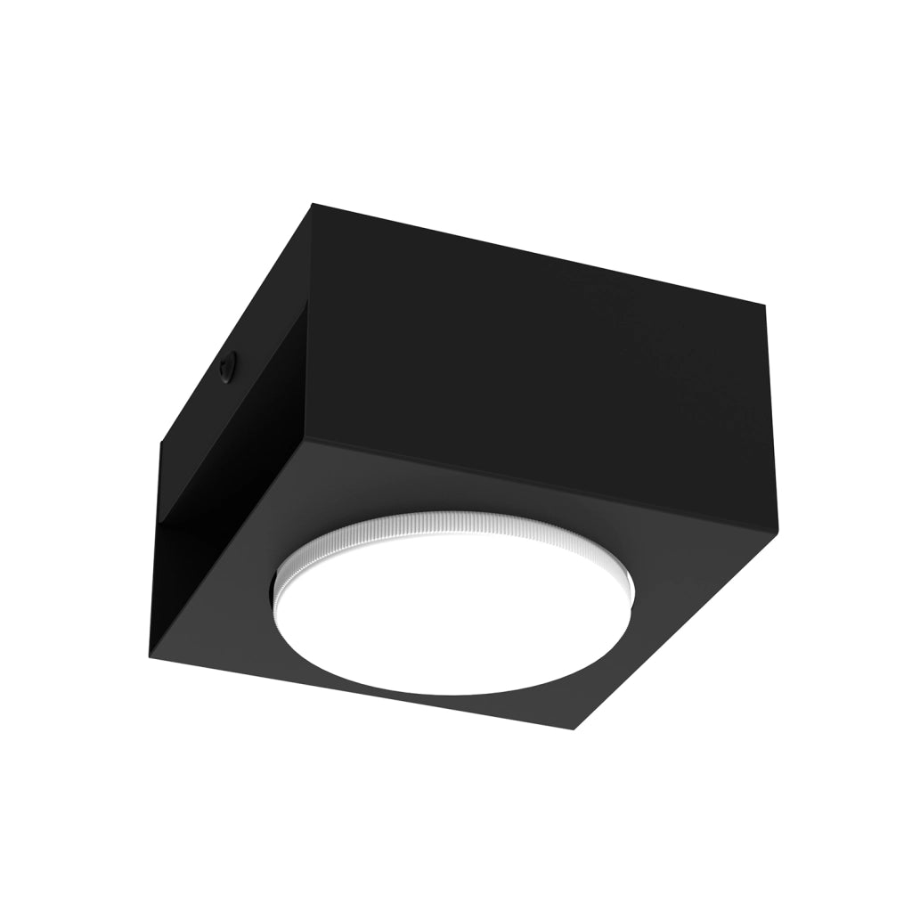 Faretto da soffitto quadrato nero GX53 15W Ebru Luminex