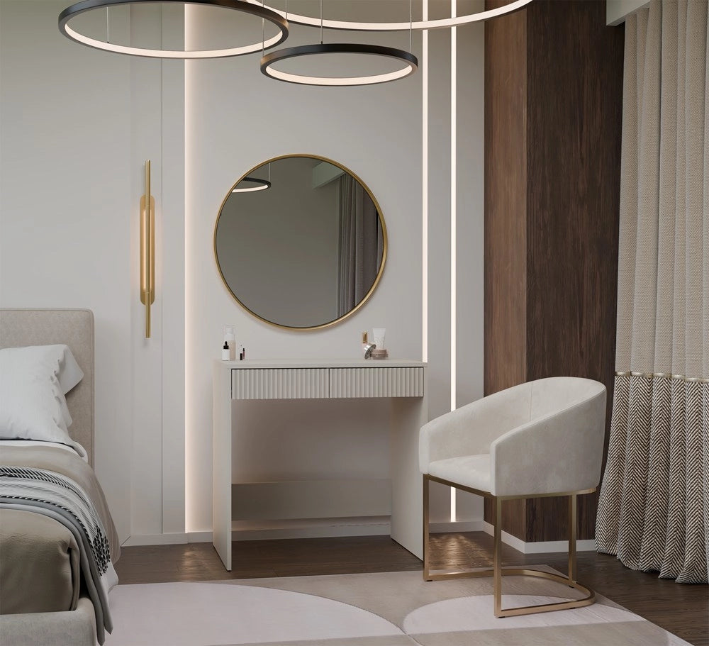 Scrivania MARINA 2s slim cashmere per ufficio e studio