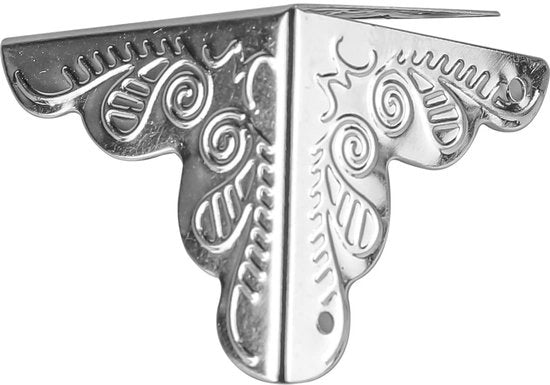 Protezioni angolari 50 pezzi - Decorative protezioni angolari - Protezione del piano di lavoro - Protezione angolare in acciaio - Leggero - Incluso: viti - Protezione angolare