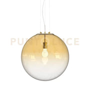 MAPA CLEAR LAMPADARIO SOSPESO IN VETRO AMBRA  SFUMATO D.40CM 1 LUCE ATTACCO E27