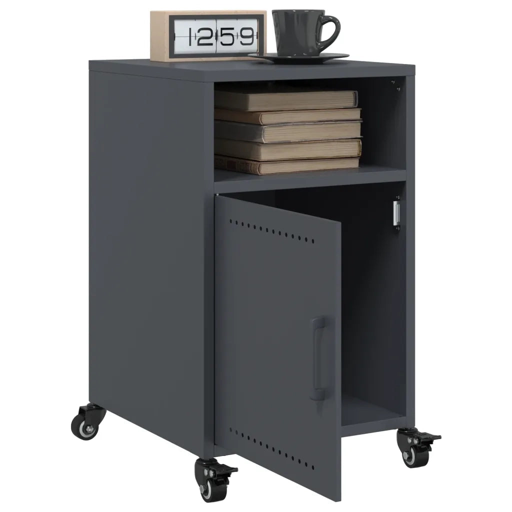 Comodini 2 pz Antracite 36x39x59 cm in Acciaio 846721