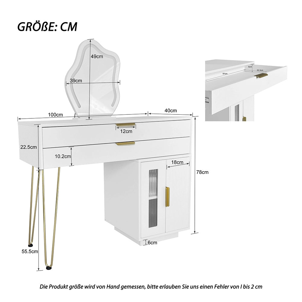 Toilette moderna estensibile LED - Xylo - 100x40x78cm